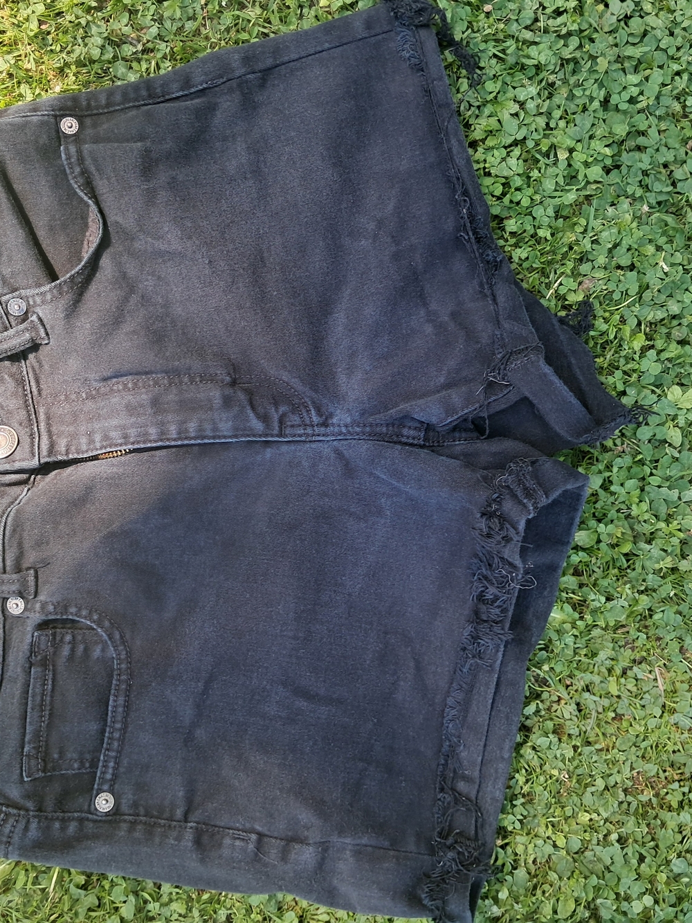 American Eagle Outfitters Black Stretch Denim Shorts